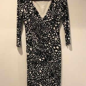 Anne Klein Black and White Shift Dress